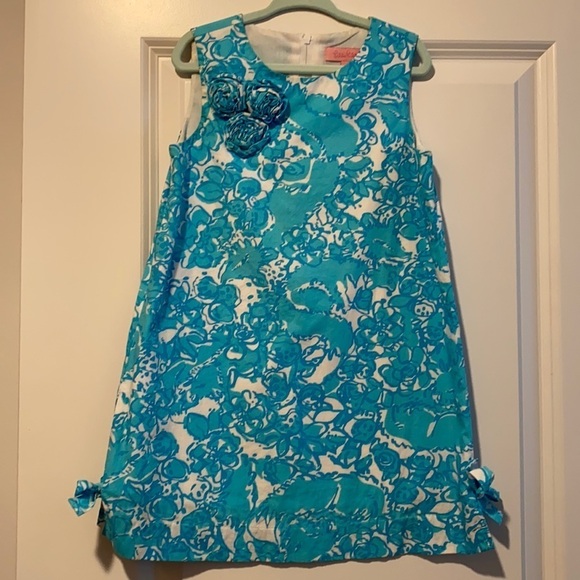 Lilly Pulitzer Other - Lilly Pulitzer toddler patterned dress with flower detail